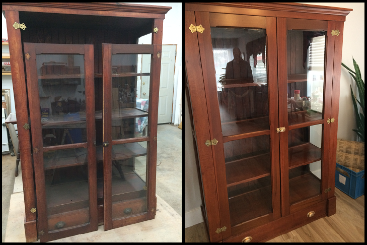 Cabinet with glass doors
